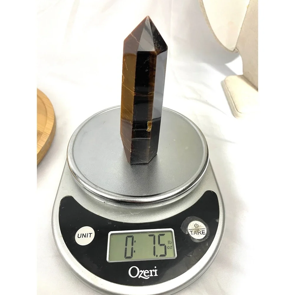 Yellow Tiger Eye Obelisk‎ Crystal 5